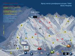 Plan des pistes Vigla Pisoderi/Verno – Florina