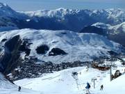 Le secteur La Vallée Blanche à l'ouest de la station