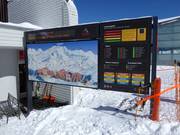 Panneau d'information à la station intermédiaire de Furtschellas