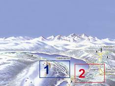 Plan des pistes Gålå