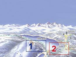 Plan des pistes Gålå