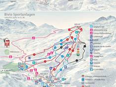 Plan des pistes Bivio