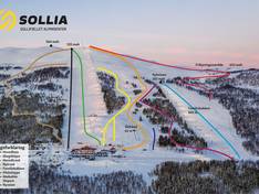 Plan des pistes Sollifjellet