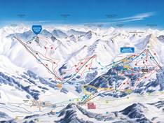 Plan des pistes Nauders am Reschenpass – Bergkastel