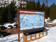 Plan des pistes dans le domaine skiable Carezza