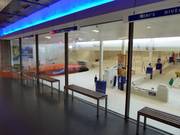 Vue du premier étage sur les pistes