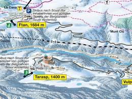 Plan des pistes Tarasp