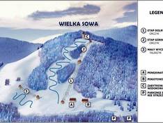 Plan des pistes Wielka Sowa – Potoczek (Pieszyce)