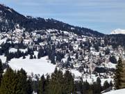 Valbella depuis la perspective du versant opposé