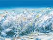 Plan des pistes du domaine skiable Serre Chevalier – Briançon/Chantemerle/Villeneuve-la-Salle/Le Monêtier-les-Bains