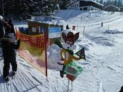 Poubelles et mouchoirs au télésiège