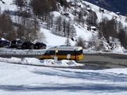 Bus et arrêt au téléski de Törbeltal