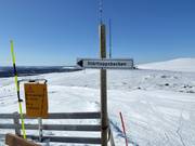 Signalisation des pistes dans le domaine skiable Dundret Lapland