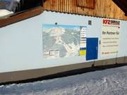 Plan des pistes à la station de vallée