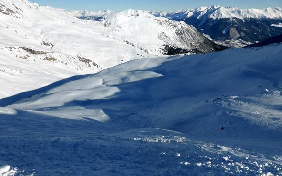 Domaines skiables pour skieurs confirmés et freeriders Alpes du Platta (Oberhalbsteiner Alpen) – Skieurs confirmés, freeriders Savognin