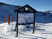 Plan des pistes dans le domaine skiable de Cerler