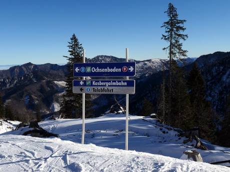 Gmunden: indications de directions sur les domaines skiables – Indications de directions Kasberg – Grünau im Almtal