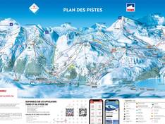 Plan des pistes Tignes/Val d'Isère