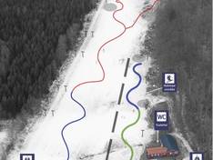 Plan des pistes Vångabacken