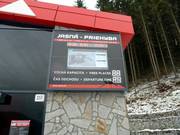 Panneau d'information au funiculaire Chopok