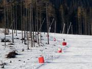 Enneigement par canons à Tatranská Lomnica