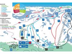 Plan des pistes Camurac