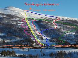 Plan des pistes Nerskogen
