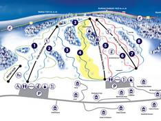 Plan des pistes Kunčice – Pod Snezníkem
