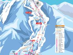 Plan des pistes Hachikogen/Hachi Kita Kogen