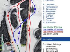 Plan des pistes Hanaslöv