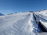 Pente d'exercice facile sur la Corviglia (Runzöl)