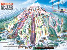 Plan des pistes Niseko United – Annupuri/Grand Hirafu/Hanazono/Niseko Village