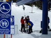 Au téléski, la perche est toujours remise.