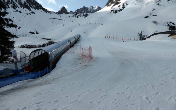 Domaines skiables pour les débutants dans l' arrondissement d'Argelès-Gazost – Débutants Grand Tourmalet/Pic du Midi – La Mongie/Barèges