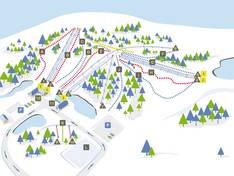 Plan des pistes Milzkalns