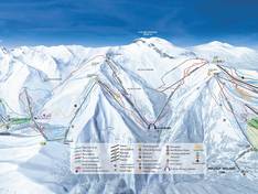 Plan des pistes Espace Lumière – Pra Loup/Val d’Allos