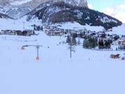 Vue sur les hébergements à Colfosco