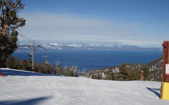 Skier dans la chaîne de Carson