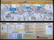 Plan des pistes de ski de fond