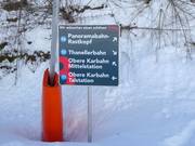 Panneau d'information au Thaneller