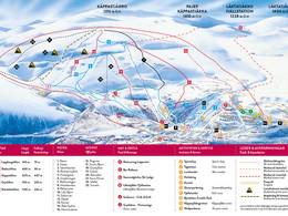 Plan des pistes Fjällby – Björkliden