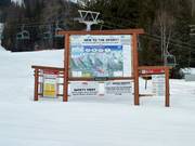 Panneau d'information à la station de la vallée