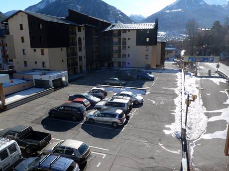 Hautes-Alpes: Accès aux domaines skiables et parkings – Accès, parking Serre Chevalier – Briançon/Chantemerle/Villeneuve-la-Salle/Le Monêtier-les-Bains