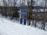 Signalisation des pistes dans le domaine skiable Tremblant