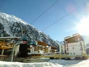 Hôtel Vier Jahreszeiten directement à la station de vallée à Mandarfen