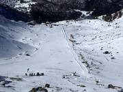 Vue sur la piste pour débutants Sandiger Boden