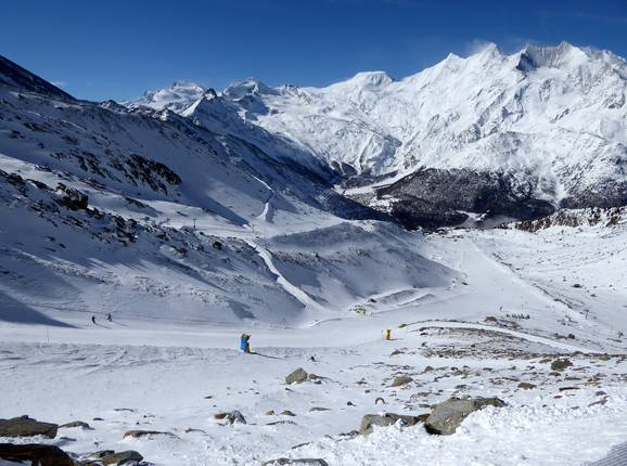 Vue sur le domaine skiable d'Hohsaas