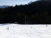 Piste de difficulté moyenne au téléski du versant sud