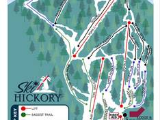 Plan des pistes Hickory