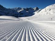 Très bonne préparation des pistes à Kühtai